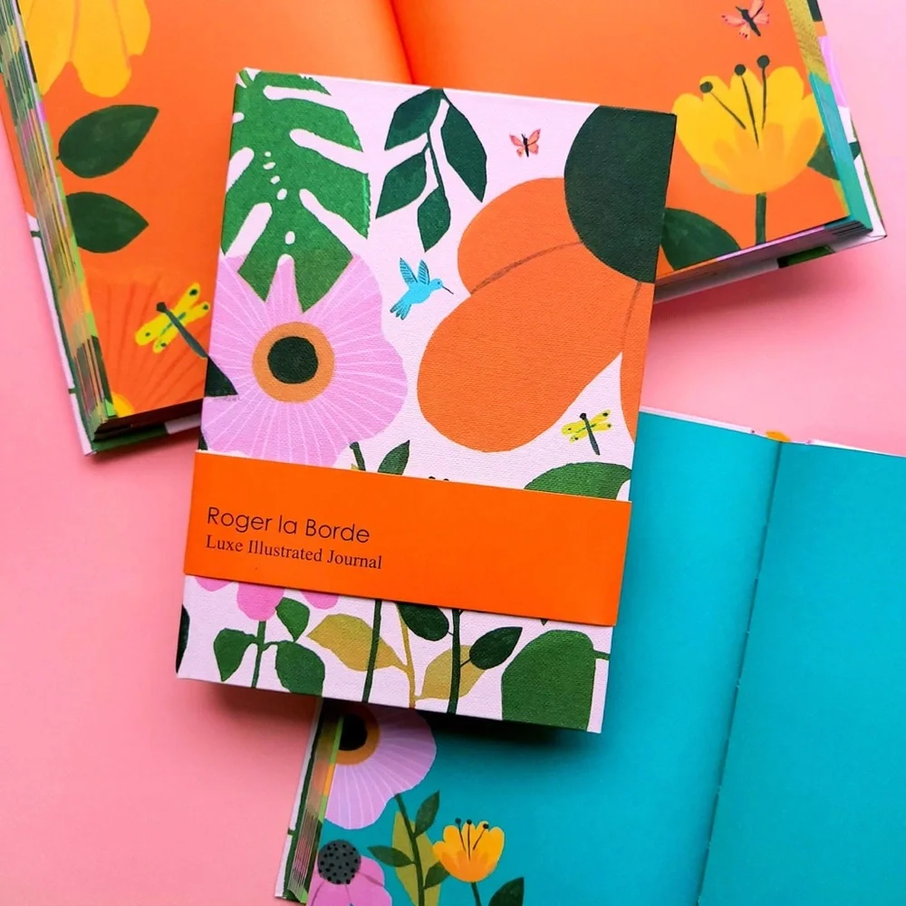 Illustrated Journal - gorgeous floral illustrations – 272 Pages, Amazing Gift!